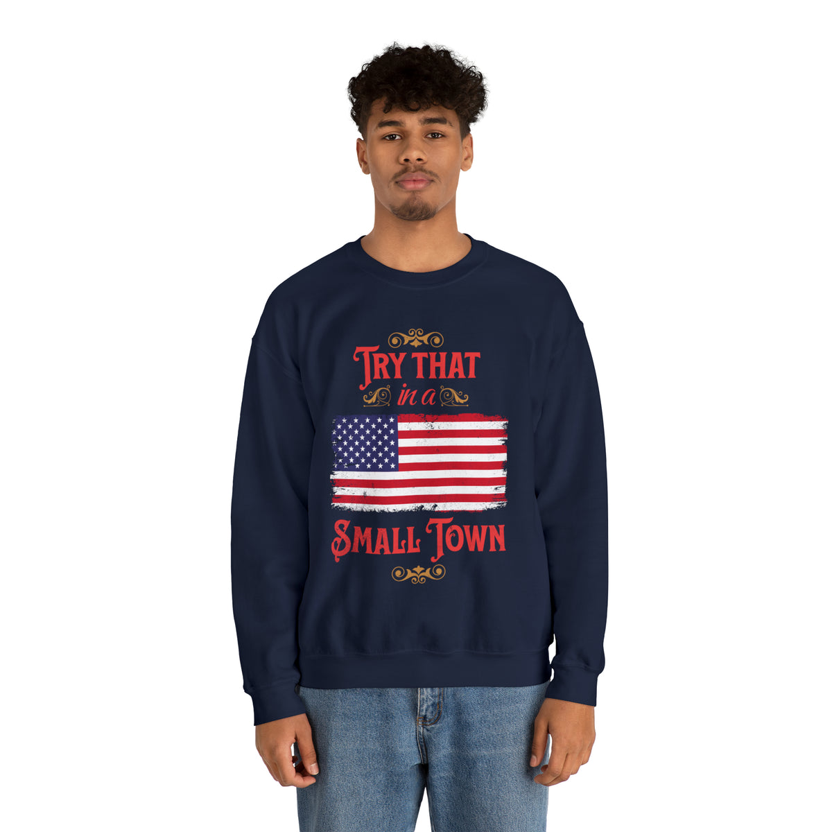 Small Town - Unisex Heavy Blend™ Crewneck Sweatshirt
