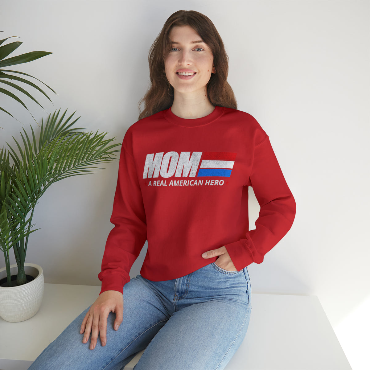 Hero Mom - Unisex Heavy Blend™ Crewneck Sweatshirt