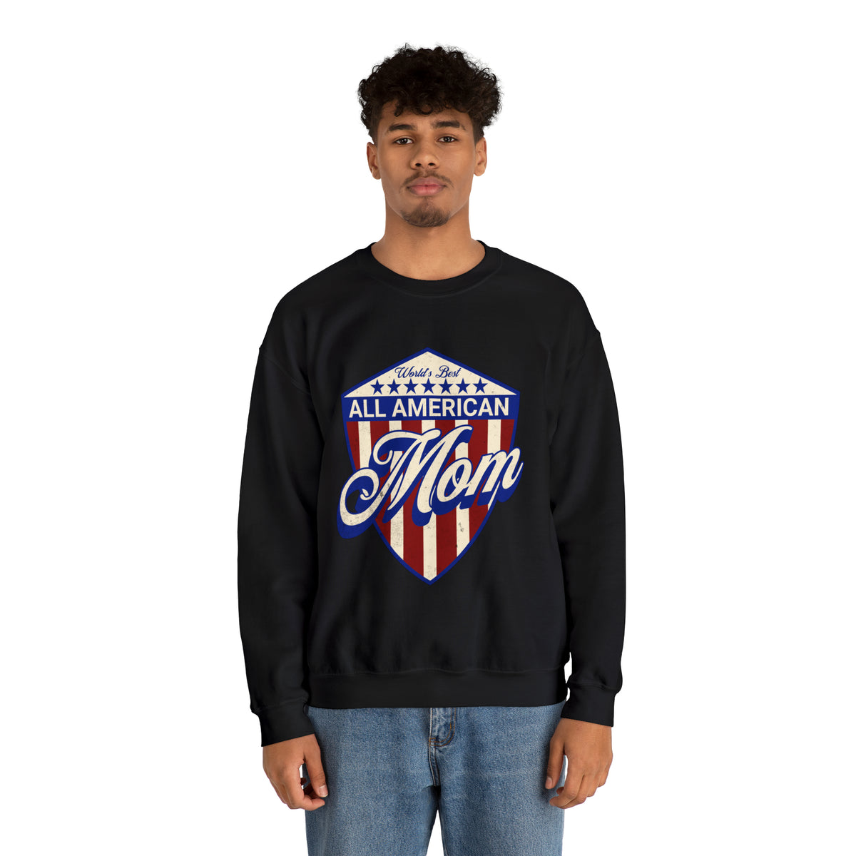 All American Mom - Unisex Heavy Blend™ Crewneck Sweatshirt