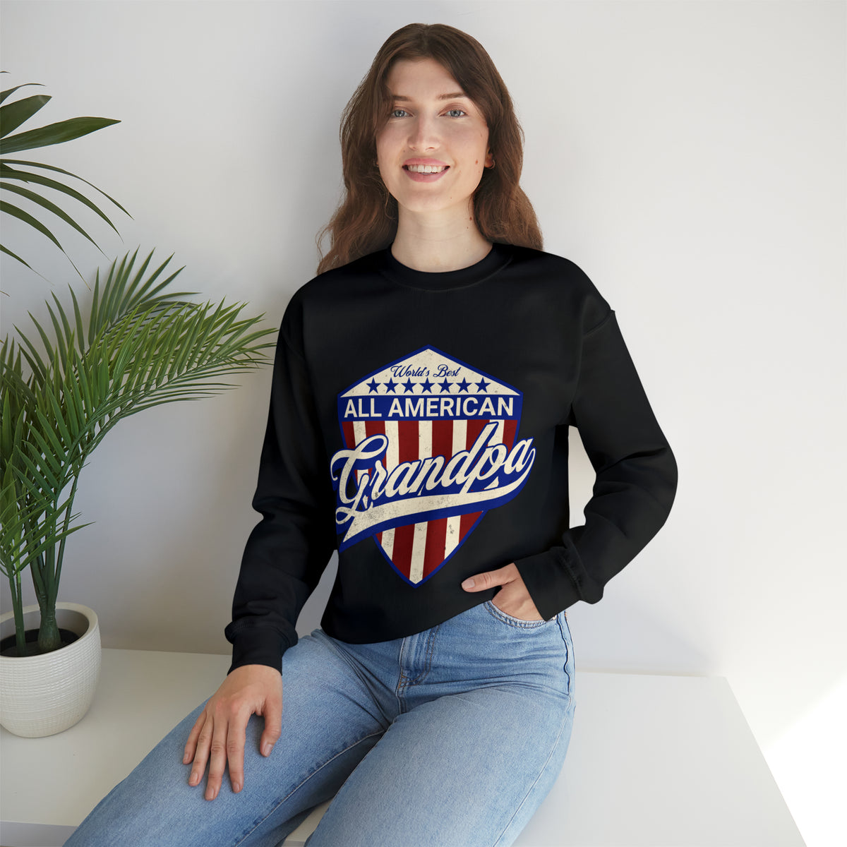 All American Grandpa - Unisex Heavy Blend™ Crewneck Sweatshirt