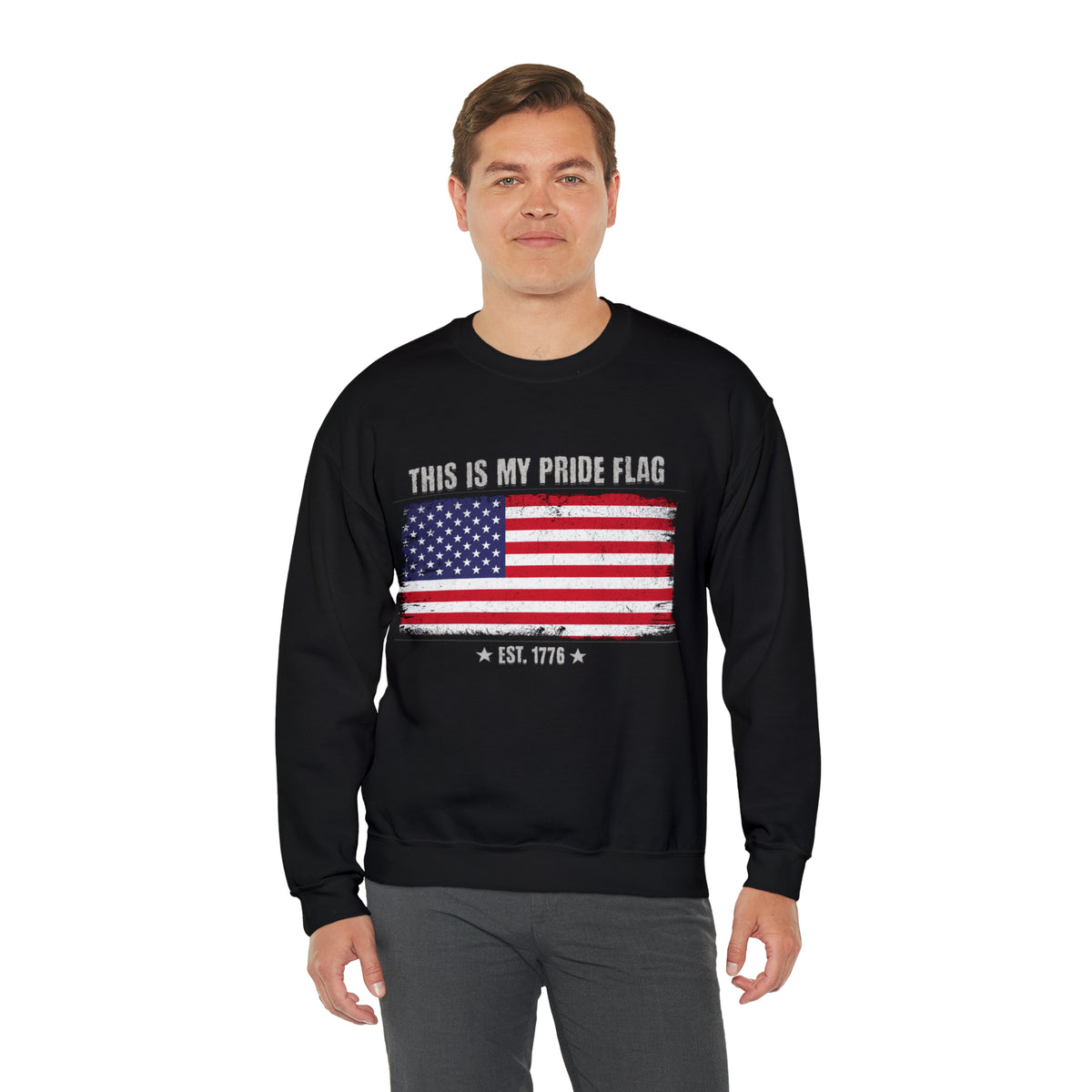 Pride Flag - Unisex Heavy Blend™ Crewneck Sweatshirt