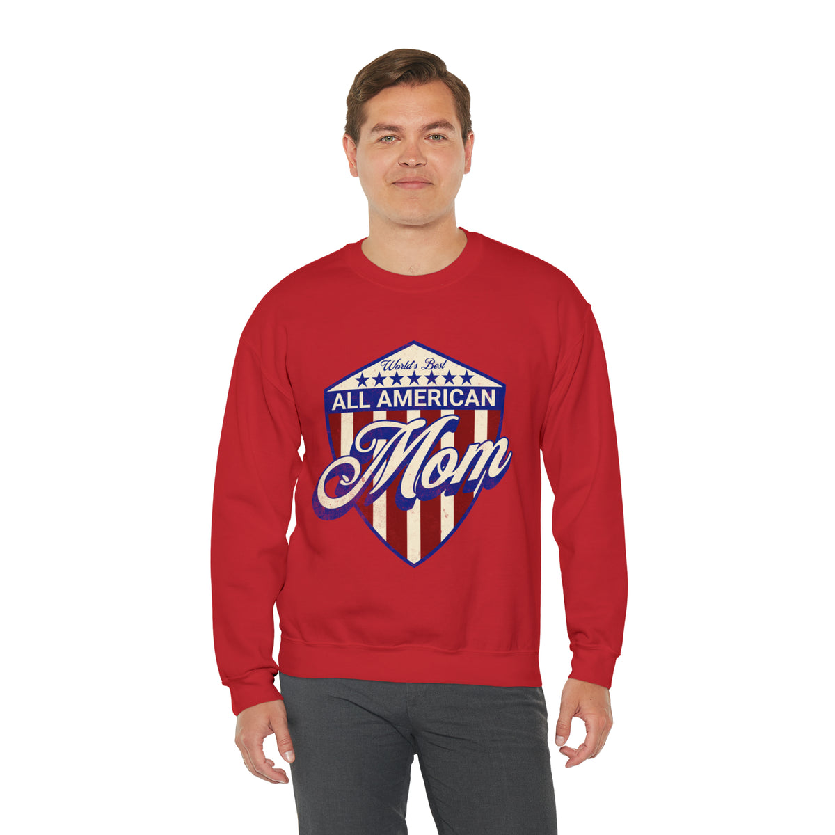 All American Mom - Unisex Heavy Blend™ Crewneck Sweatshirt