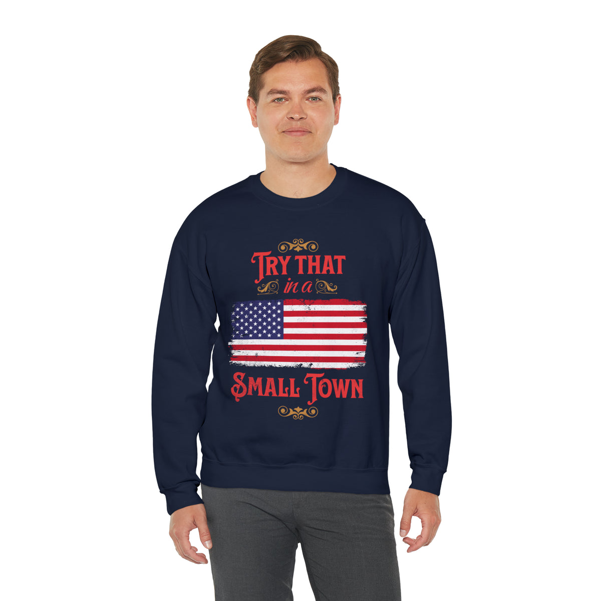 Small Town - Unisex Heavy Blend™ Crewneck Sweatshirt