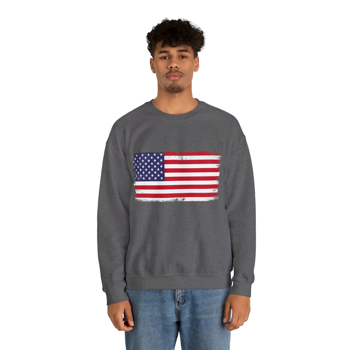 American Flag - Unisex Heavy Blend™ Crewneck Sweatshirt