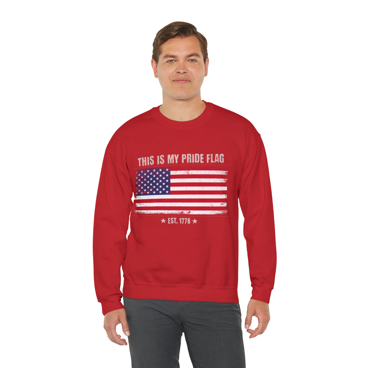 Pride Flag - Unisex Heavy Blend™ Crewneck Sweatshirt