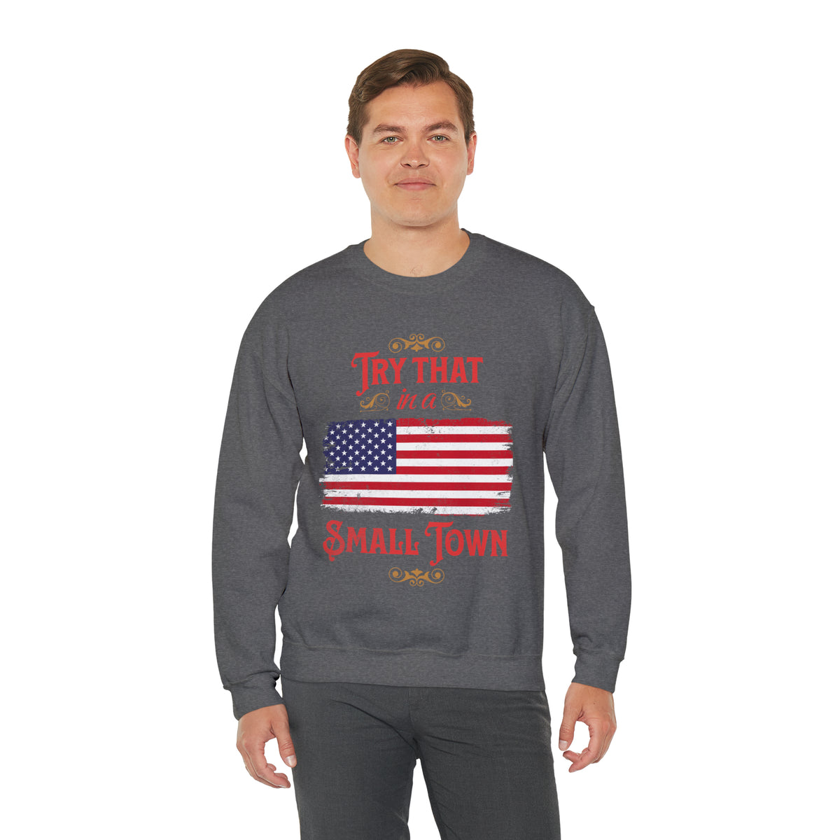 Small Town - Unisex Heavy Blend™ Crewneck Sweatshirt