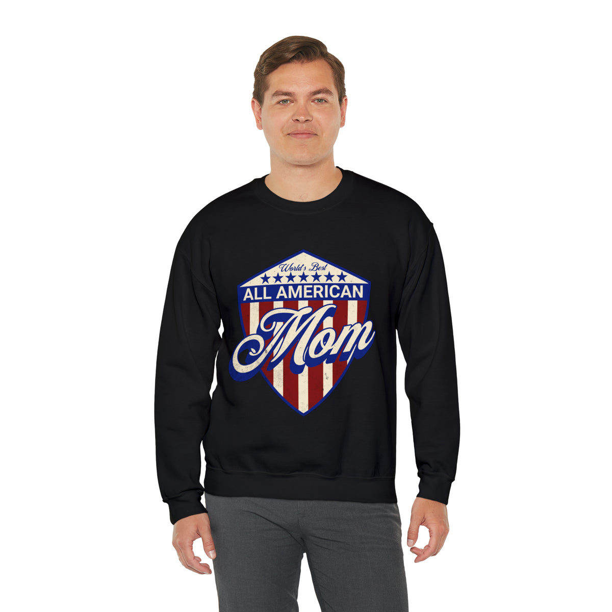 All American Mom - Unisex Heavy Blend™ Crewneck Sweatshirt
