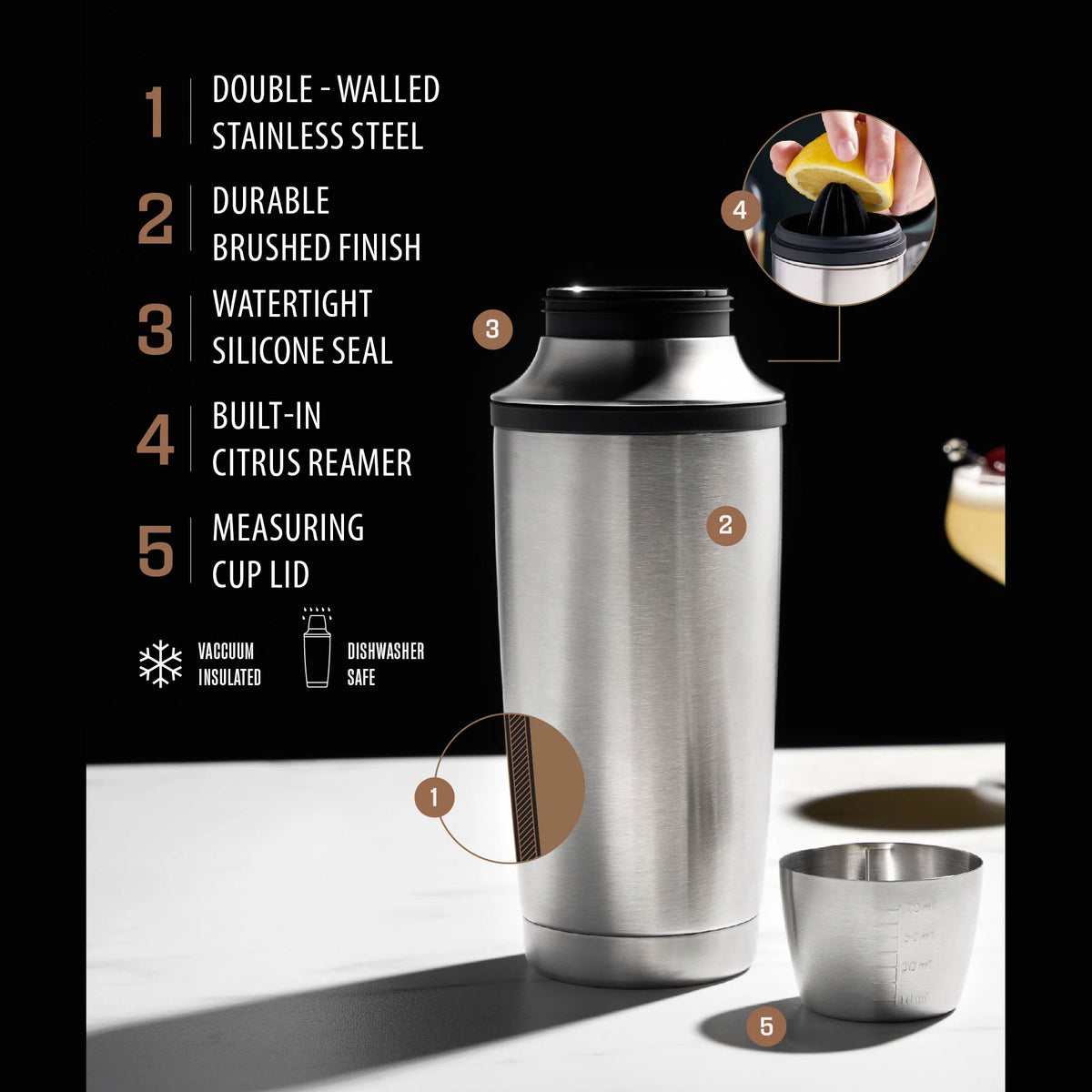 Ultimate Insulated Cocktail Shaker