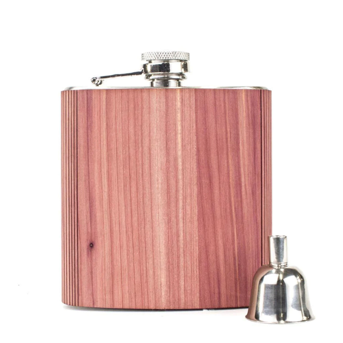 Handcrafted Cedar Flask - 6 oz