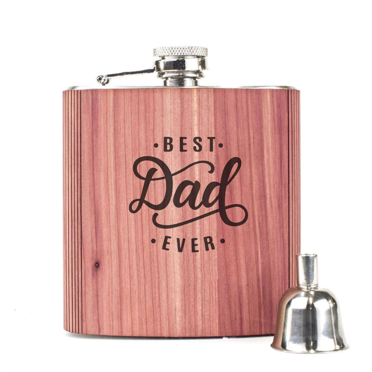 Handcrafted Best Dad Flask - 6 oz