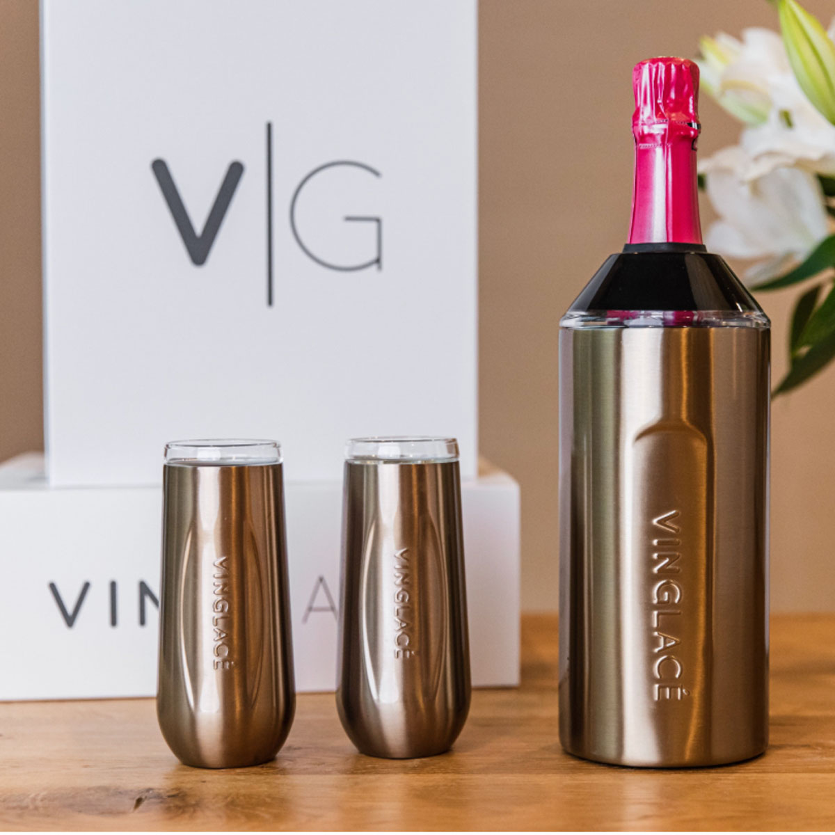 Vinglace Wine Bottle Insulator - Copper (Q542622)